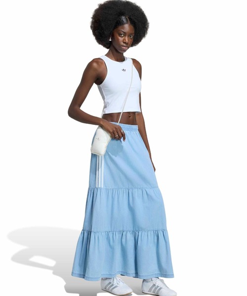 adidas(アディダス)の「adidas SUMMER GLOW DENIM SKIRT / アディダス サマーグロー デニムスカート(デニムスカート・レディース・ライトブルー・L/M/S)」の8枚目の写真