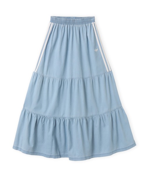adidas(アディダス)の「adidas SUMMER GLOW DENIM SKIRT / アディダス サマーグロー デニムスカート(デニムスカート・レディース・ライトブルー・L/M/S)」の4枚目の写真