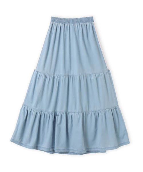 adidas(アディダス)の「adidas SUMMER GLOW DENIM SKIRT / アディダス サマーグロー デニムスカート(デニムスカート・レディース・ライトブルー・L/M/S)」の6枚目の写真