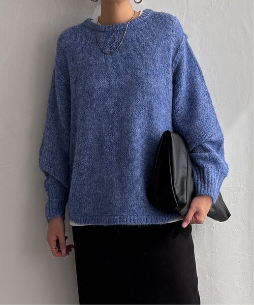 LBC（エルビーシー）の「モヘヤタッチラウンドヘムプルオーバー（ニット/セーター・レディース・ブルー/グレー/グリーン/ベージュ・M）」の22枚目の写真