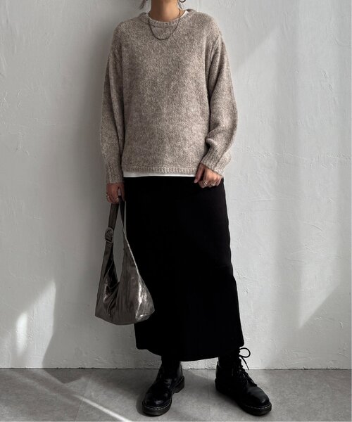 LBC（エルビーシー）の「モヘヤタッチラウンドヘムプルオーバー（ニット/セーター・レディース・ブルー/グレー/グリーン/ベージュ・M）」の19枚目の写真