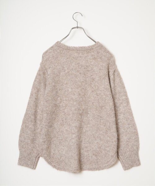 LBC（エルビーシー）の「モヘヤタッチラウンドヘムプルオーバー（ニット/セーター・レディース・ブルー/グレー/グリーン/ベージュ・M）」の13枚目の写真