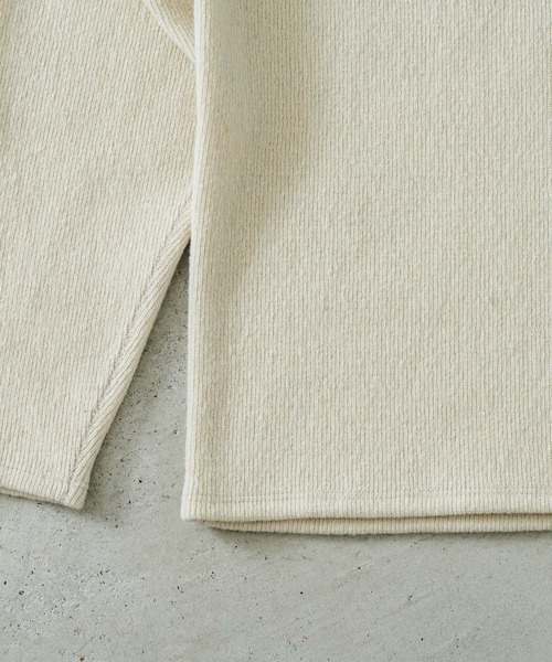 quadro（クオドロ）の「ガラ紡フル接結Wフェースラグランクルーネックプルオーバー（Tシャツ/カットソー・メンズ・ブルー/キナリ/マスタード/グリーン・LARGE/MEDIUM）」の13枚目の写真