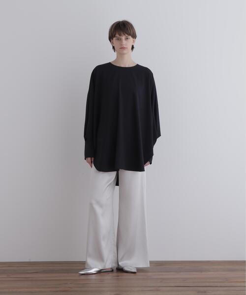 LE PHIL(ルフィル)の「◆ ストレッチオックスロングカフスブラウス(シャツ/ブラウス・レディース・ブラック/ホワイト/ネイビー・F)」の15枚目の写真