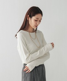 GLOBAL WORK | Fffit エフィット/リブボートネック長袖T/612403(Tシャツ/カットソー)
