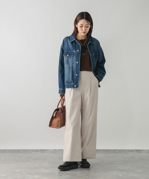 GLOBAL WORK(グローバルワーク)の「Fffit エフィット/リブボートネック長袖T/612403(Tシャツ/カットソー・レディース・ホワイト/ブラック/ブラウン系その他6・MEDIUM/LARGE/SMALL/X-LARGE)」の13枚目の写真