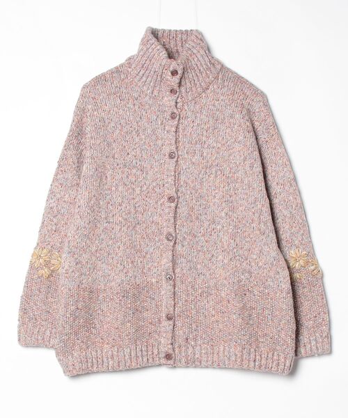 Emago(イマゴ)の「EMAGO 花刺繍ハイネックカーデ(カーディガン/ボレロ・レディース・アイボリー/ブラック/マスタード・FREE)」の15枚目の写真