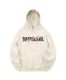 KHC0082 ビボンアゲイン 裏起毛フードパーカー - クリーム
