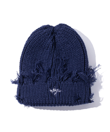 MASSNOUN（マスノウン）の「デミジツイッグロゴビーニMFFAC004-NV（ニットキャップ/ビーニー）」