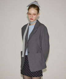 Oversized String Jacket_ Gray