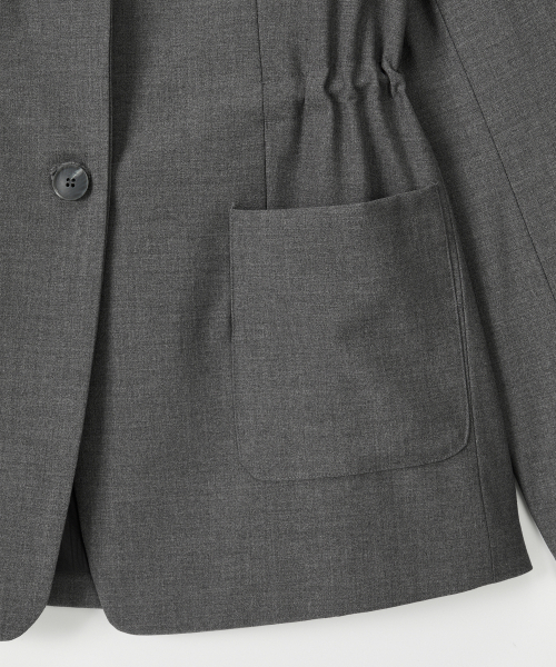 SALON DE YOHN(サロンドヨーン)の「Oversized String Jacket_ Gray(テーラードジャケット・レディース・グレー・FREE)」の5枚目の写真