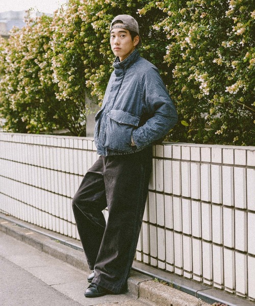 niko and...（ニコアンド）の「ナイロンケミカルブリーチブルゾン（ブルゾン・メンズ・グレー/ネイビー・MEDIUM/LARGE）」の21枚目の写真