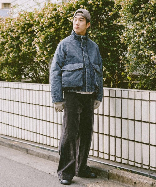 niko and...（ニコアンド）の「ナイロンケミカルブリーチブルゾン（ブルゾン・メンズ・グレー/ネイビー・MEDIUM/LARGE）」の22枚目の写真