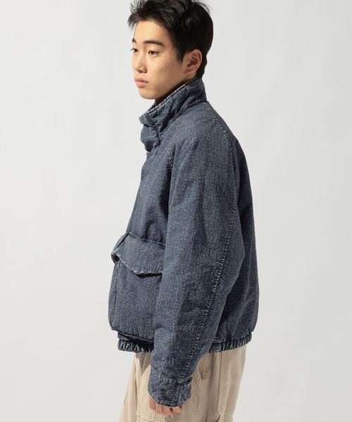 niko and...（ニコアンド）の「ナイロンケミカルブリーチブルゾン（ブルゾン・メンズ・グレー/ネイビー・MEDIUM/LARGE）」の4枚目の写真