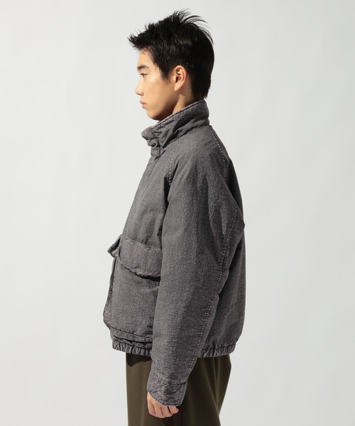 niko and...（ニコアンド）の「ナイロンケミカルブリーチブルゾン（ブルゾン・メンズ・グレー/ネイビー・MEDIUM/LARGE）」の6枚目の写真