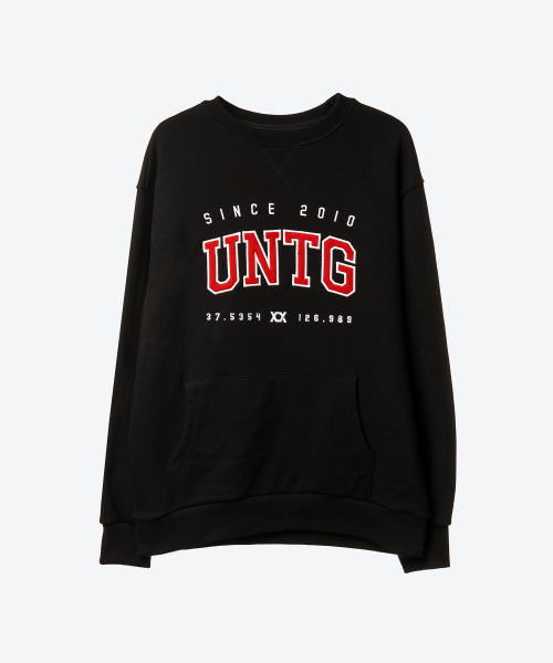 UNTAGE（アンテージ）の「ロゴ刺繍スウェットシャツ[ブラック(ユニセックス)]_UTT-FM02（スウェット・メンズ・その他・LARGE/MEDIUM）」の5枚目の写真