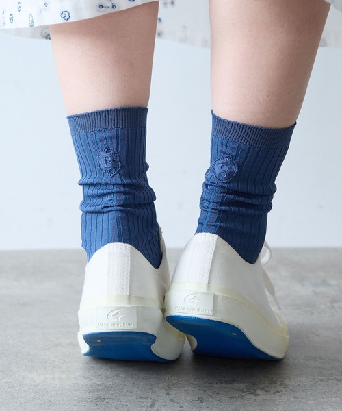 bulle de savon（ビュルデサボン）の「lace motif rib socks（ソックス/靴下・レディース・ホワイト・FREE）」の6枚目の写真