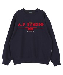 ルシダ ドロマ オーバーサイズ ドロップショルダー スウェット_ネイビー