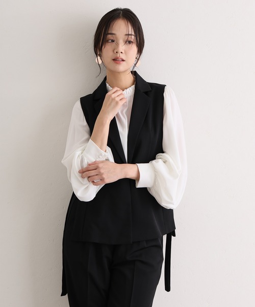 サイドベルトセットアップセレモニーフォーマル 入学式 入園式 母親 40