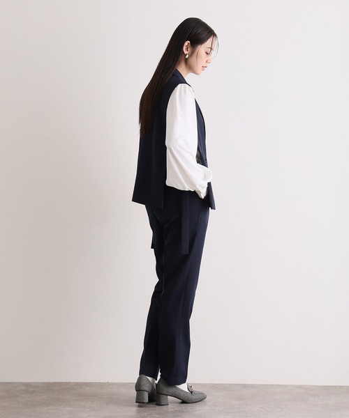 サイドベルトセットアップセレモニーフォーマル 入学式 入園式 母親 40