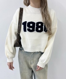ナンバリングショートニット