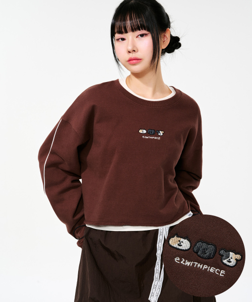 PIECEMAKER(ピースメーカー)の「EWP FAMILY LINE SWEAT LS (BROWN)(スウェット・レディース・その他・FREE)」の1枚目の写真