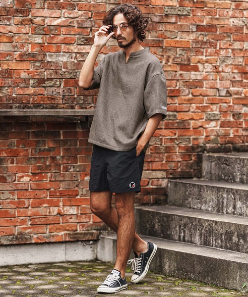 felkod(フィルコッド)の「mhs2478-Linen Like Fabric Key Neck Pullover Shirts プルオーバーシャツ(F26S170)(シャツ/ブラウス・メンズ・ホワイト/グレイッシュベージュ・S/M/L)」の11枚目の写真