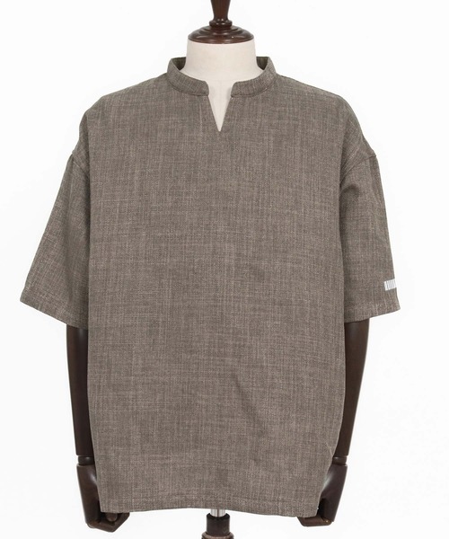 felkod(フィルコッド)の「mhs2478-Linen Like Fabric Key Neck Pullover Shirts プルオーバーシャツ(F26S170)(シャツ/ブラウス・メンズ・ホワイト/グレイッシュベージュ・S/M/L)」の16枚目の写真