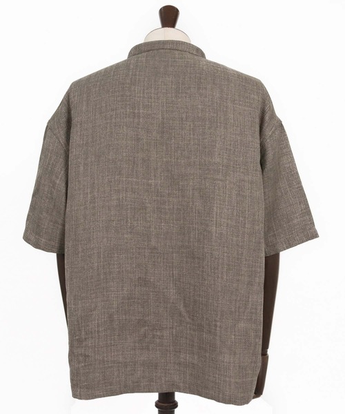 felkod(フィルコッド)の「mhs2478-Linen Like Fabric Key Neck Pullover Shirts プルオーバーシャツ(F26S170)(シャツ/ブラウス・メンズ・ホワイト/グレイッシュベージュ・S/M/L)」の17枚目の写真