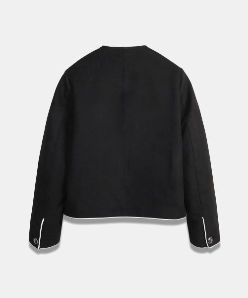 DOFFSEPT(ドフセプト)の「Suede Crop Classic Jacket in Black(テーラードジャケット・レディース・その他・FREE)」の3枚目の写真