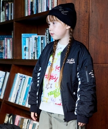 X-girl Stages | 【TBSドラマ フェイクマミー 着用アイテム】袖下ファー切替ブルゾン(ブルゾン)