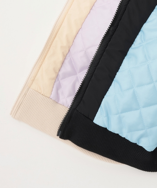 X-girl Stages（エックスガールステージス）の「【TBSドラマ フェイクマミー 着用アイテム】袖下ファー切替ブルゾン（ブルゾン・キッズ・ブラック/ホワイト系・130cm/140cm/90cm/110cm/120cm/100cm）」の20枚目の写真