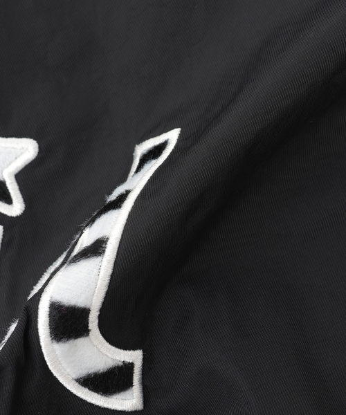 X-girl Stages（エックスガールステージス）の「【TBSドラマ フェイクマミー 着用アイテム】袖下ファー切替ブルゾン（ブルゾン・キッズ・ブラック/ホワイト系・130cm/140cm/90cm/110cm/120cm/100cm）」の18枚目の写真