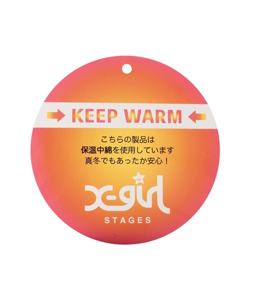 X-girl Stages（エックスガールステージス）の「【TBSドラマ フェイクマミー 着用アイテム】袖下ファー切替ブルゾン（ブルゾン・キッズ・ブラック/ホワイト系・130cm/140cm/90cm/110cm/120cm/100cm）」の13枚目の写真