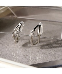 itam（アイタム）の「【itam】アイタム/ ツインシリーズ メタル×ストーン ノンホールピアス（イヤリング）」