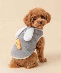 IO（イオ）（イオ）の「IO Select / ペット服 リードフック付き うさ耳 ラビット 耳付き パーカ YWG-0010（ペットウェア）」