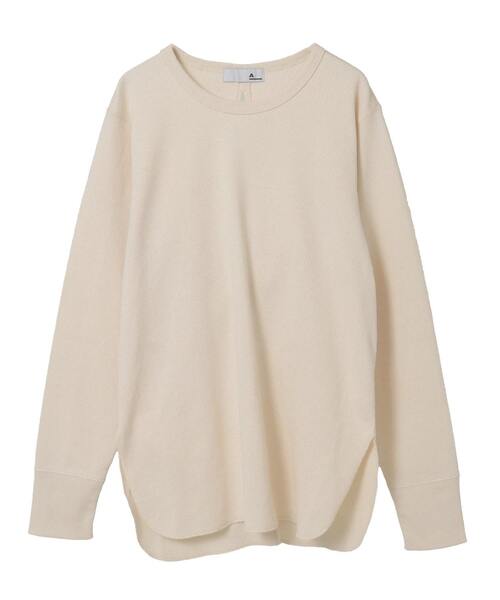 A_（エース）の「【A_/エース】バックツイストデザインクルーネックカットソー（Tシャツ/カットソー・レディース・ブラック/オフホワイト・FREE）」の12枚目の写真