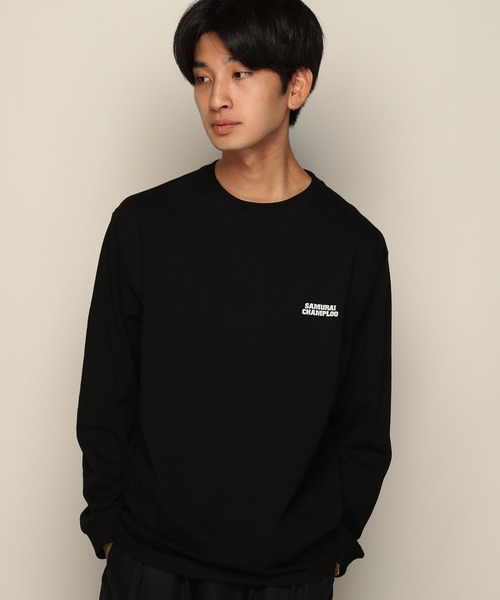 YEN TOWN MARKET(イェンタウンマーケット)の「【SAMURAI CHAMPLOO】MUGEN シルエット ロングスリーブTEE(Tシャツ/カットソー・メンズ・ホワイト/ブラック・M/XL/L)」の6枚目の写真