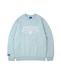 ドルフィンウォータリングエッセンシャル裏起毛スウェットシャツブルー