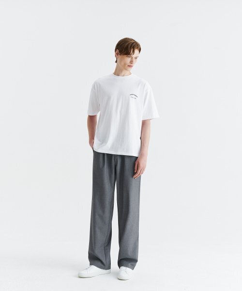WHOLOVESART(フーラブズアート)の「Unisex semi-wide banding slacks - light gray(スラックス・レディース・その他・SMALL/MEDIUM/LARGE/X-LARGE/XX-LARGE)」の3枚目の写真