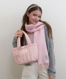 CHISCHIS（チス チス）の「CHISCHIS PADDING BAG - PINK（トートバッグ）」