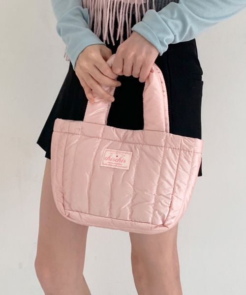 CHISCHIS（チス チス）の「CHISCHIS PADDING BAG - PINK（トートバッグ・レディース・その他・FREE）」の4枚目の写真