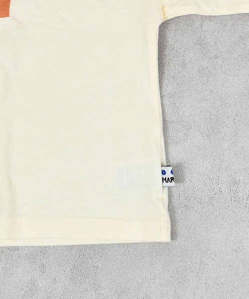 MARKEY'S(マーキーズ)の「ソデリブビッグロンT/前後プリント(Tシャツ/カットソー・キッズ・ライトピンク/アイボリー/オフホワイト/杢グレー・90/100/110/120/130/140/150)」の5枚目の写真