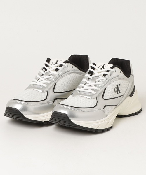 Calvin Klein（カルバン・クライン）の「メッシュアッパーランナーシューズ（スニーカー・レディース・シルバー系その他・38/39/37/36）」の5枚目の写真