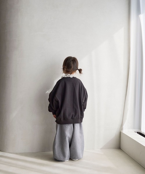 LOWRYS FARM(ローリーズファーム)の「PCショートウラケ 636471(スウェット・キッズ・グレー/オフホワイト/ブラック・110cm/150cm/130cm)」の10枚目の写真