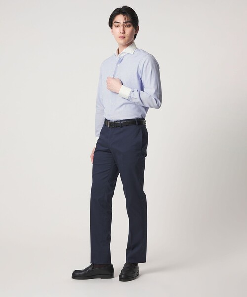 A DAY IN THE LIFE UNITED ARROWS(アデイインザライフユナイテッドアローズ)の「グラフチェック クレリック ホリゾンタルワイドカラーシャツ-イージーケア-<A DAY IN THE LIFE>(シャツ/ブラウス・メンズ・コバルトブルー・42cm/37cm/39cm/40cm/38cm/41cm)」の13枚目の写真