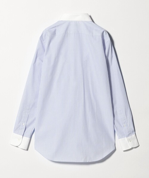A DAY IN THE LIFE UNITED ARROWS(アデイインザライフユナイテッドアローズ)の「グラフチェック クレリック ホリゾンタルワイドカラーシャツ-イージーケア-<A DAY IN THE LIFE>(シャツ/ブラウス・メンズ・コバルトブルー・42cm/37cm/39cm/40cm/38cm/41cm)」の11枚目の写真