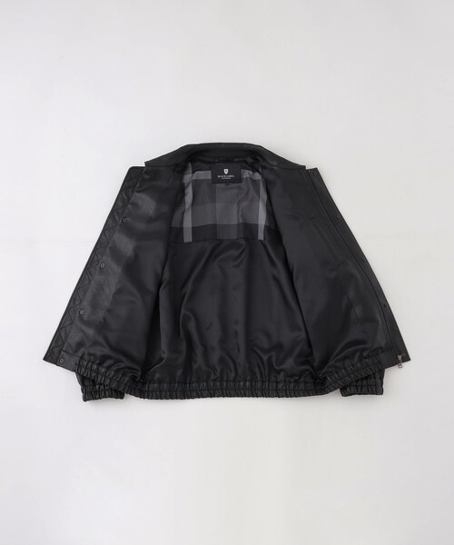 BLACK LABEL CRESTBRIDGE(ブラックレーベル・クレストブリッジ)の「【WEB限定】シンセティックレザーフライトジャケット(ブルゾン・メンズ・ブラック・M/L)」の3枚目の写真