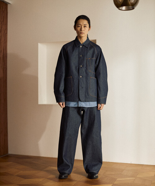 JAPAN DENIM WIDE PKT PANTSジャパンデニム ワイドパンツ 日本製】JAPAN DENIM WIDE 5PKT PANTS/ジャパンデニム ワイドパンツ