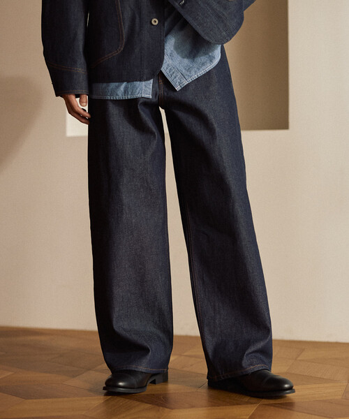 FREAK'S STORE(フリークスストア)の「【日本製】JAPAN DENIM WIDE 5PKT PANTS/ジャパンデニム ワイドパンツ(デニムパンツ・メンズ・その他7・34/32/30)」の15枚目の写真